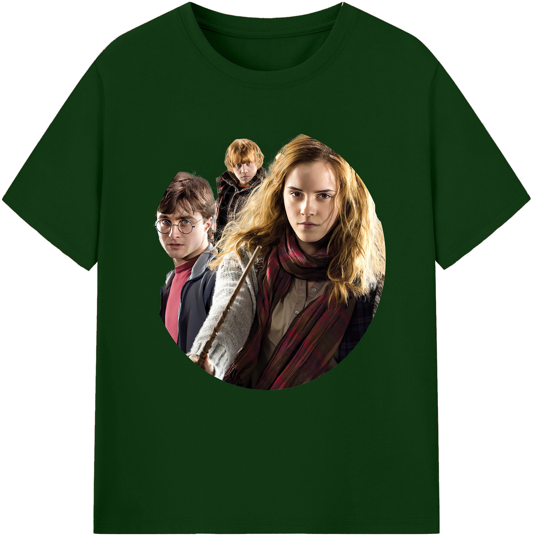 （画像用） Harry Potter ハリー・ポッターシリーズ 綿100％半袖Tシャツ（フロントプリント）